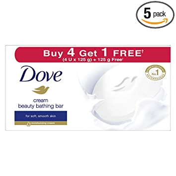Dove Cream Beauty Bathing Bar 5u*125gm