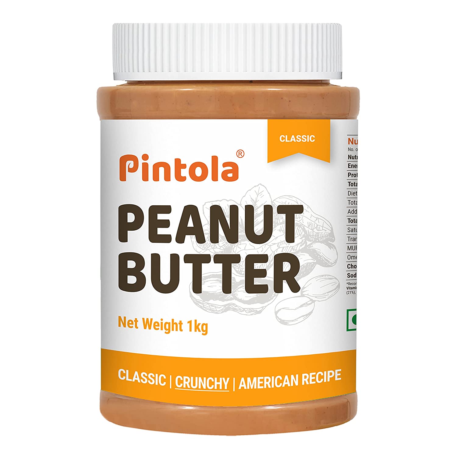 Pintola Classic Crunchy Peanut Butter 1kg
