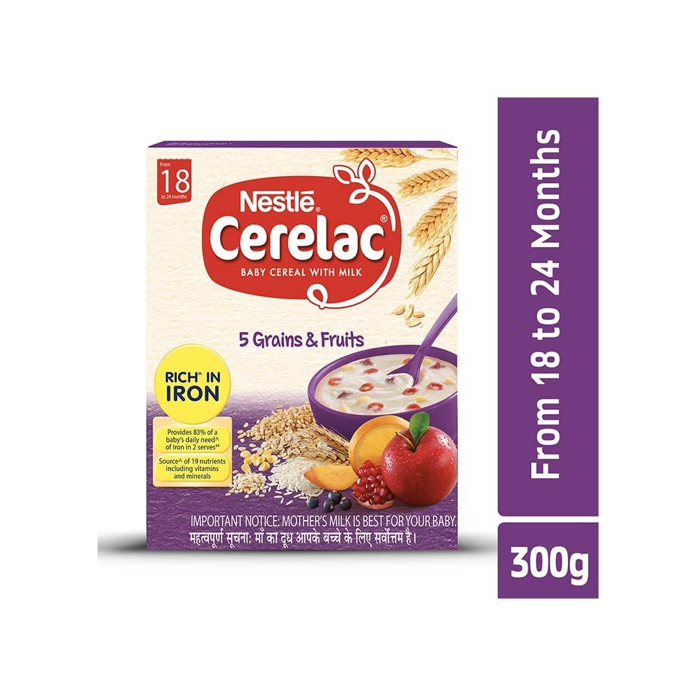 Nestle Cerelac 5 Grain & Fruit 300gm
